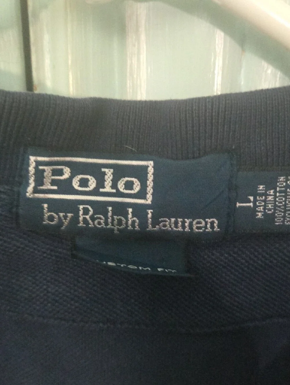Ralph Lauren Dark Blue Polo with Embroidered Crest Pocket